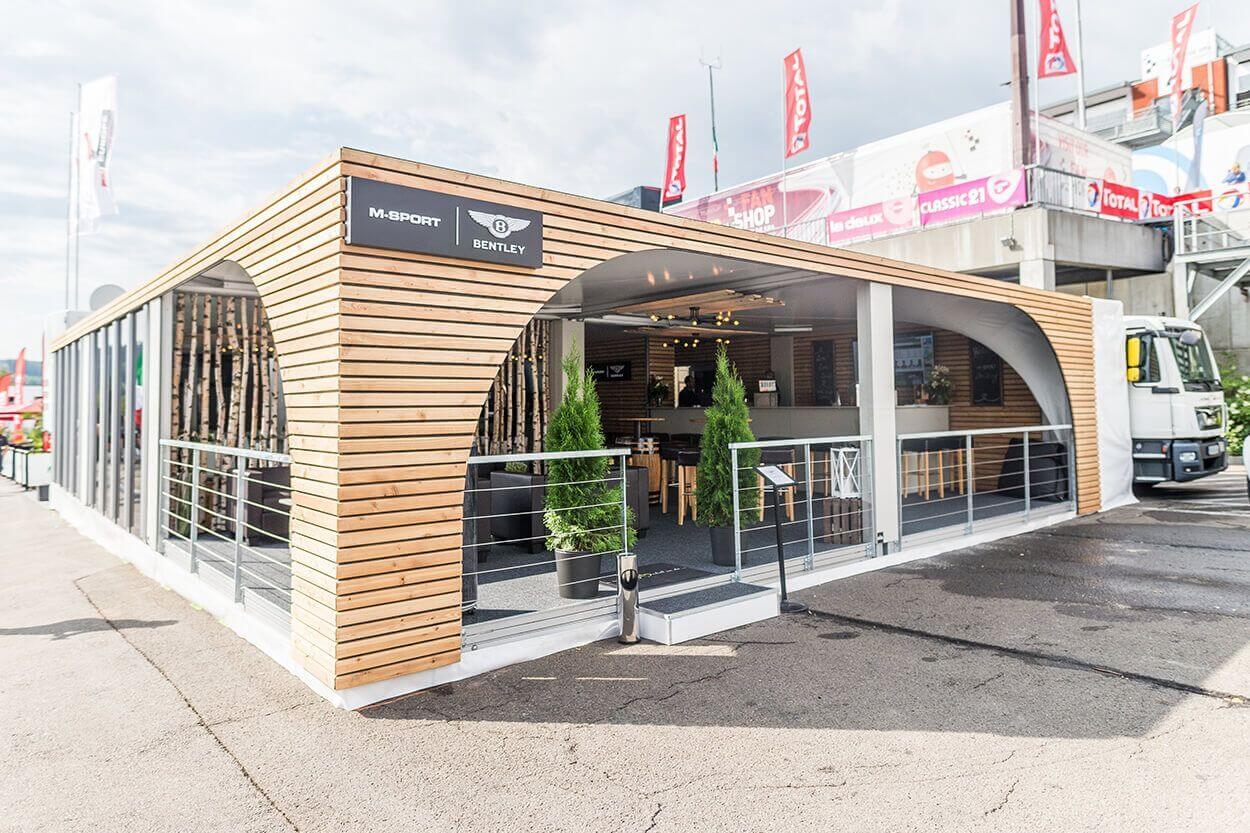 Outside of an exclusive mobile event location by eila