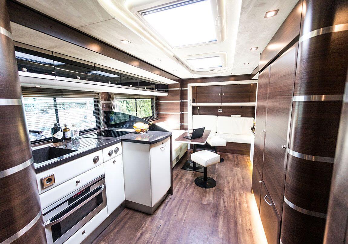 Kitchen in an exclusive motorhome by eila