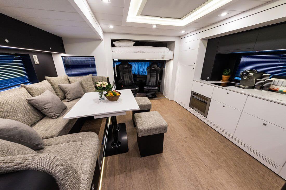 Living room in an exclusive motorhome by eila