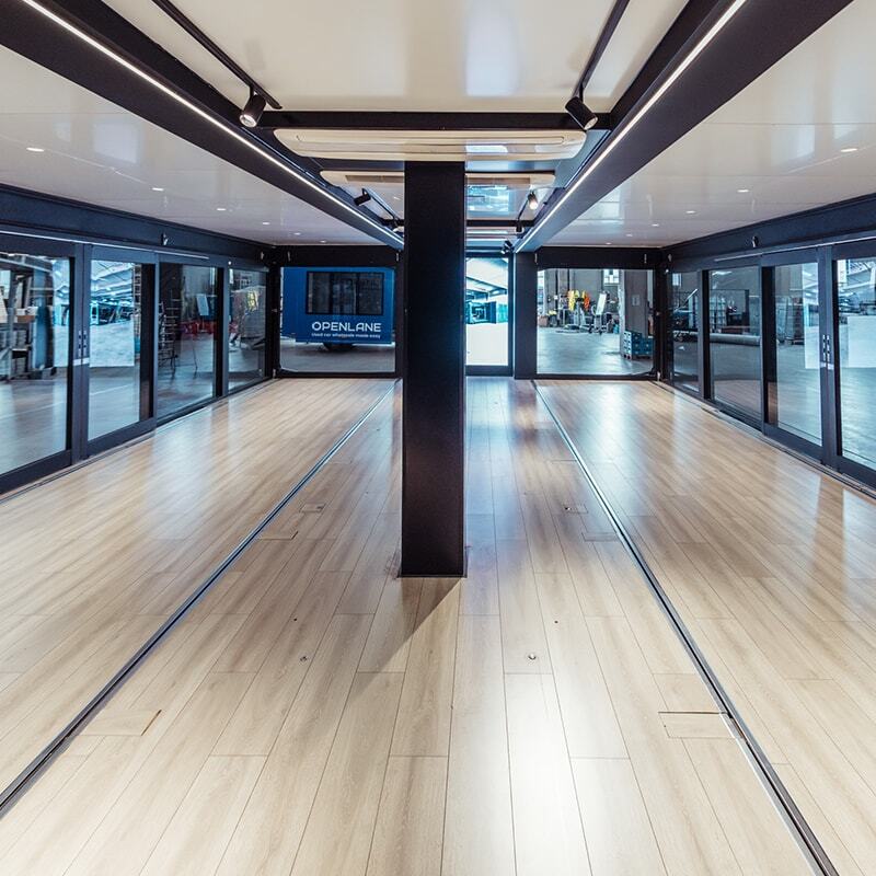 Flip Out Container Räumliche Ausstattung